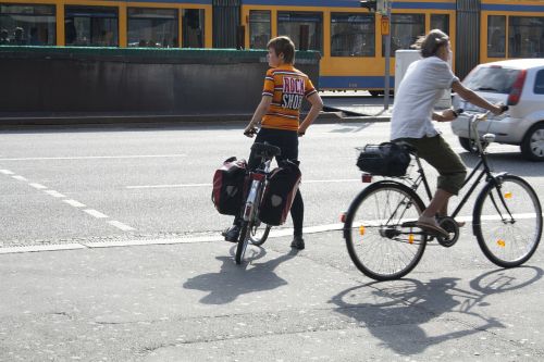 traffic bike road