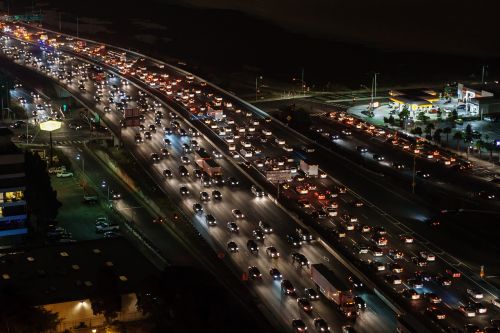 traffic jam traffic highway