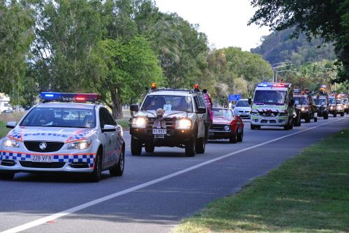 traffic jam ambulance police