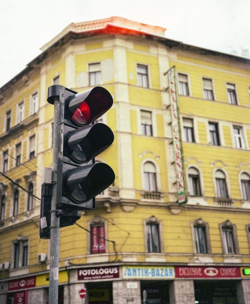 traffic lamp urban budapest