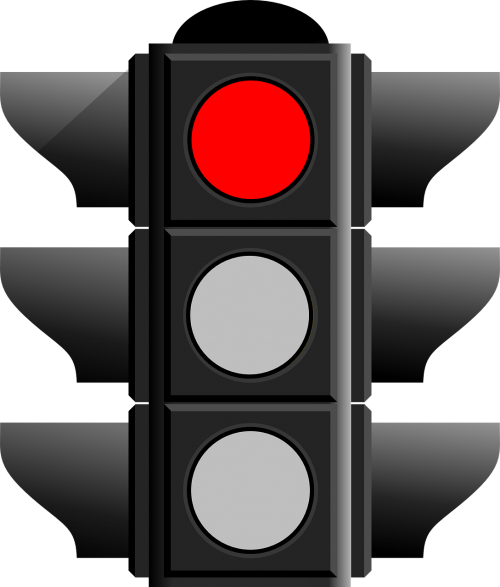 traffic light red stop