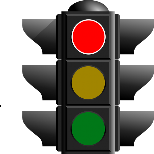 traffic light stop red