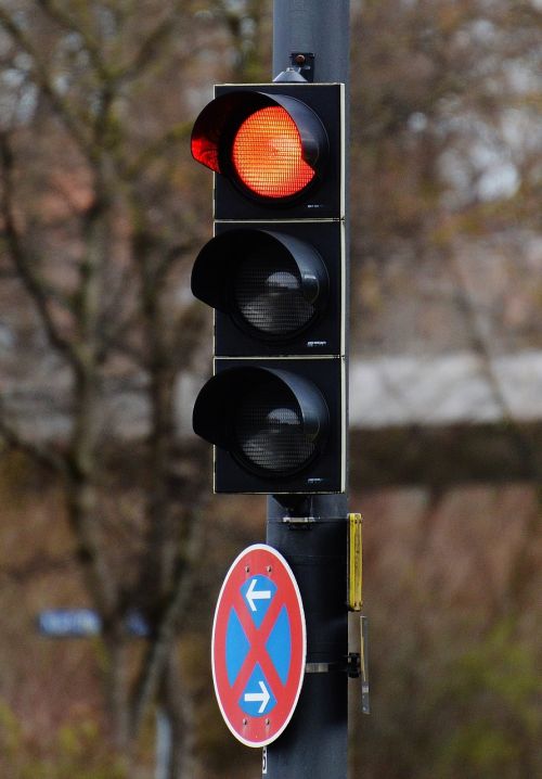 traffic lights red road