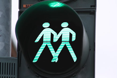 traffic lights  green  together