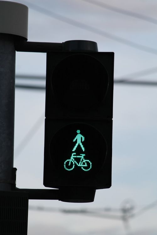 traffic lights green pedestrian