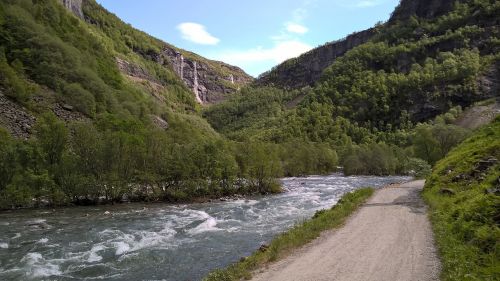 trail cycle path river