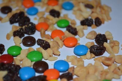 trail mix sweet candy