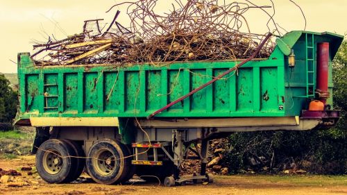 trailer loaded scrap