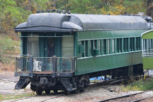 train rustic green