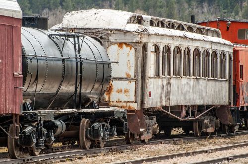 train antique cars