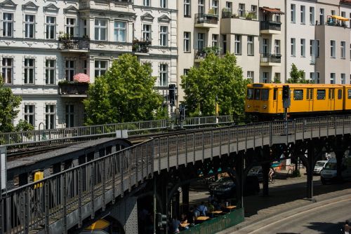 train bridge berlin city
