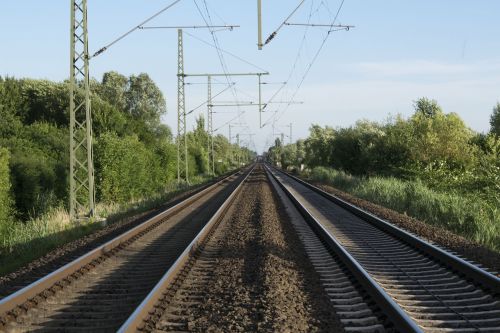 train tracks railroad