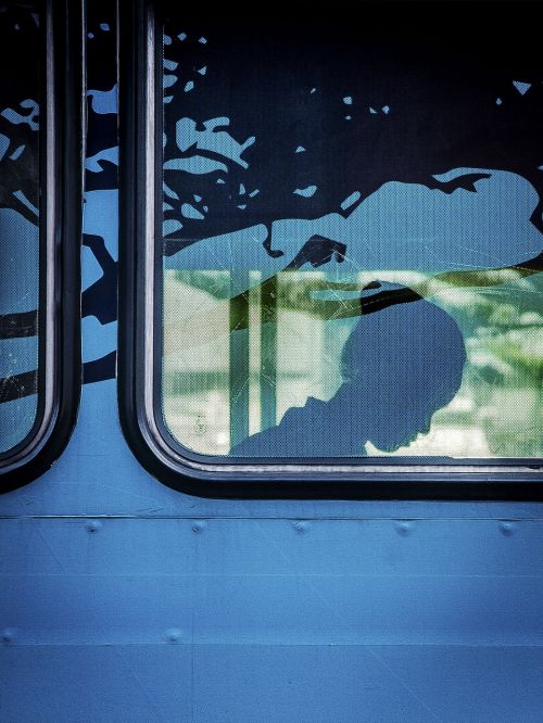 train window people