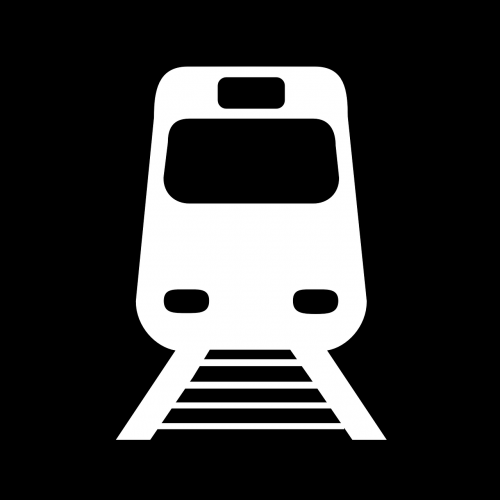 train transport pictogram