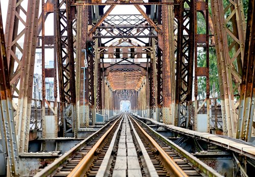 train  railway  steel