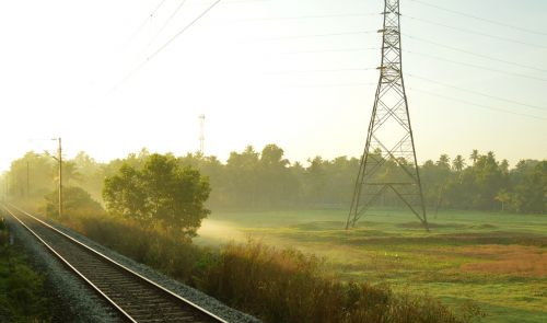 train railway landscape