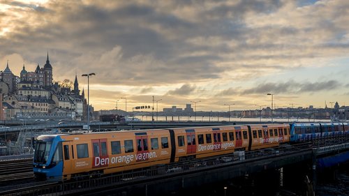 train  stockholm  railway