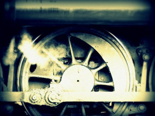 train wheel steam train