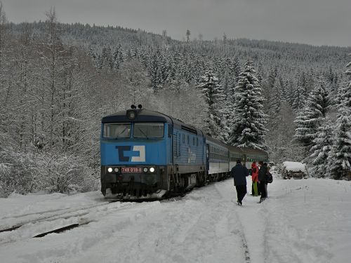 train locomotive winter