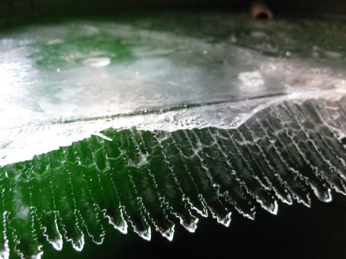 frozen ice water