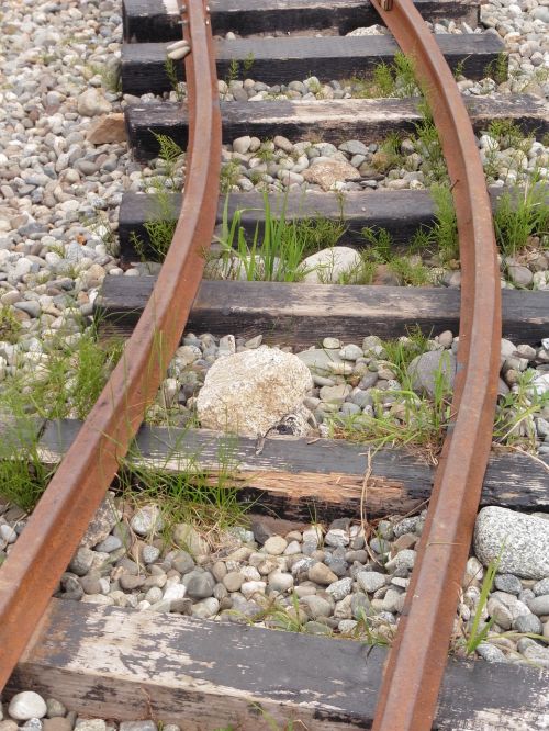 train tracks railroad travel