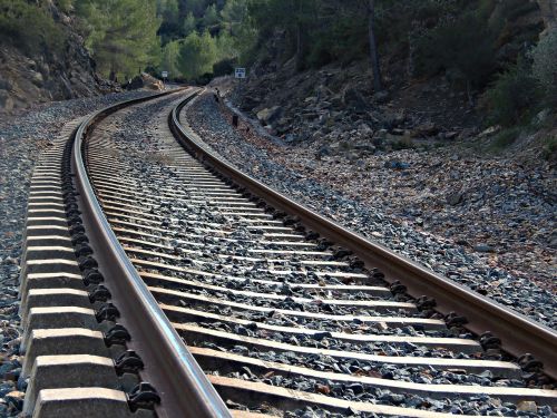 train tracks rails travel