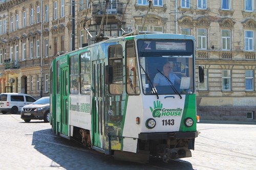 tram  lychakivska street  ukraine