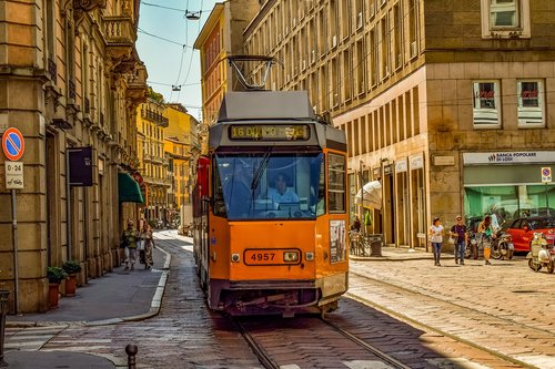 tram  street  city