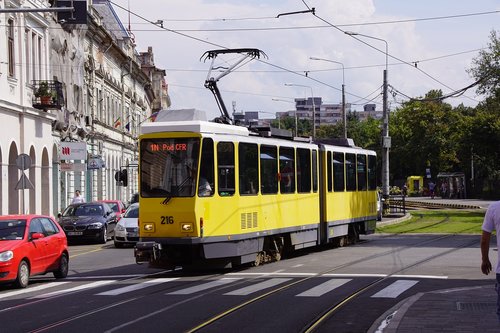 tram  romania  city