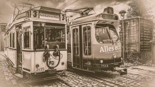 tram  old  retro