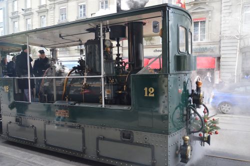 tram steam railway locomotive