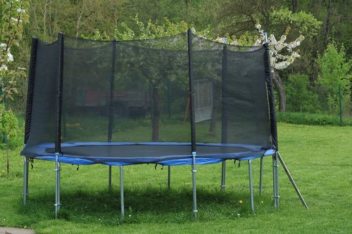 trampoline  garden