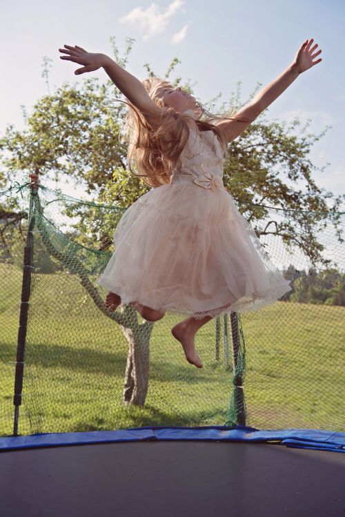 trampoline person human