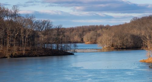 tranquil peaceful frozen