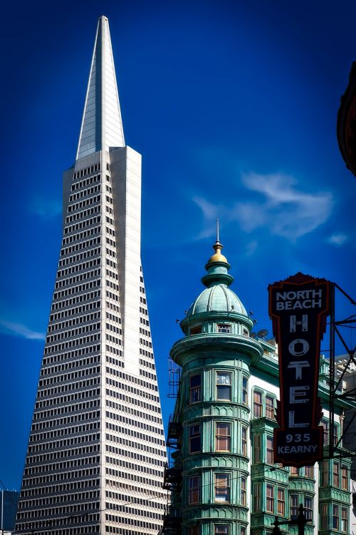 transamerica pyramid columbus tower san francisco