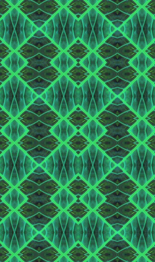 Translucent Green Diamond Pattern
