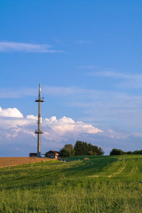 transmission tower  radio mast  transmitter
