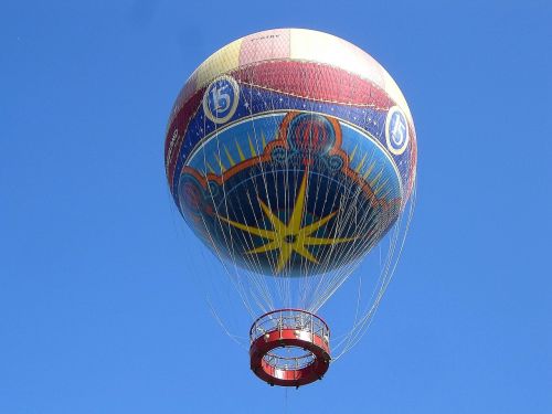 transport hot air balloon star