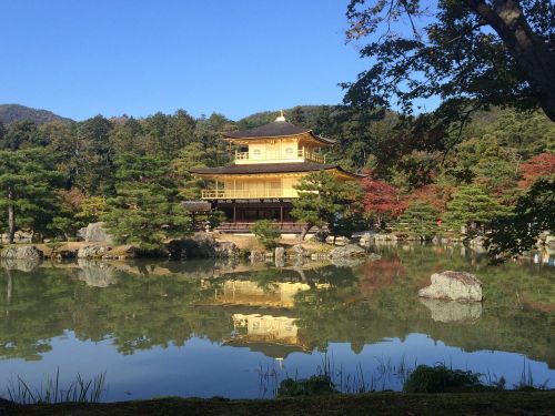 kinkaku-ji temple kyoto gold