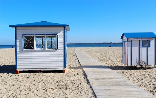 travemünde  beach  beach hut