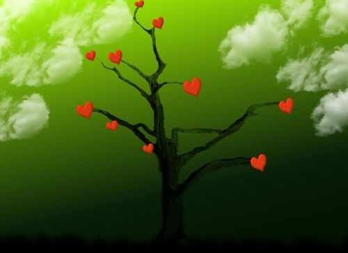 tree heart love