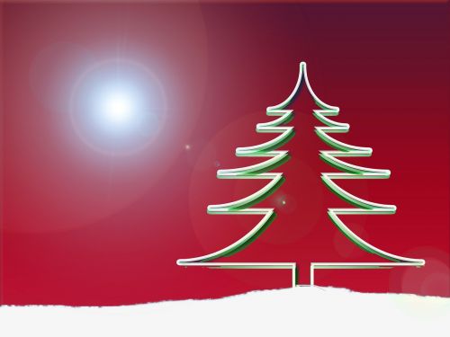 tree christmas tree silhouette