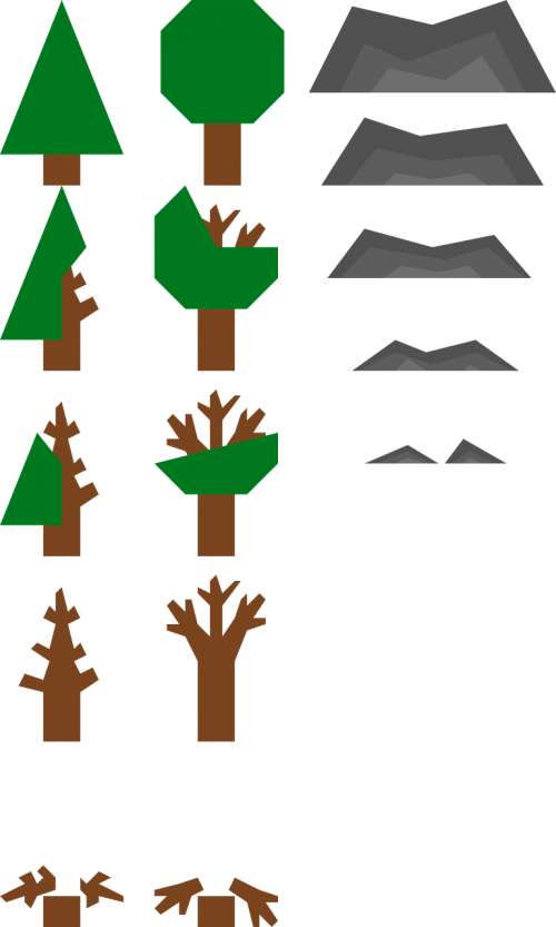 tree game sprites