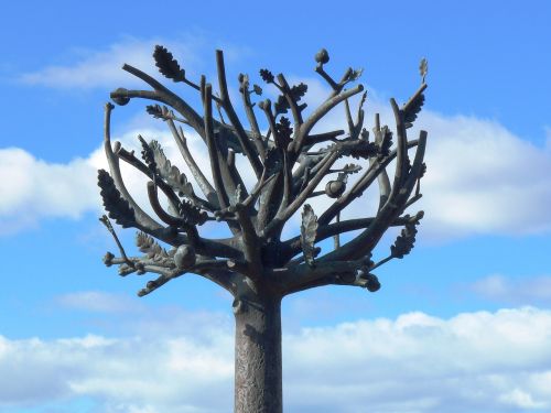 tree modern art sculpture