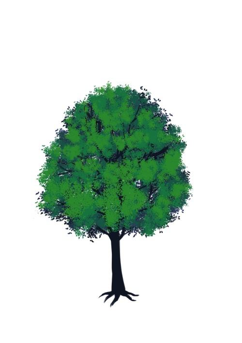 tree green anime