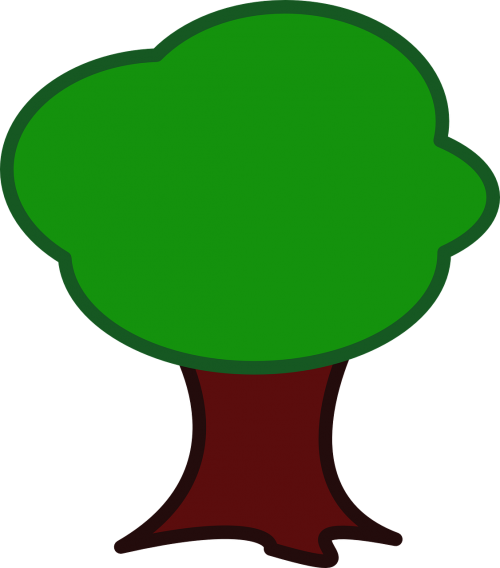 tree cartoon green