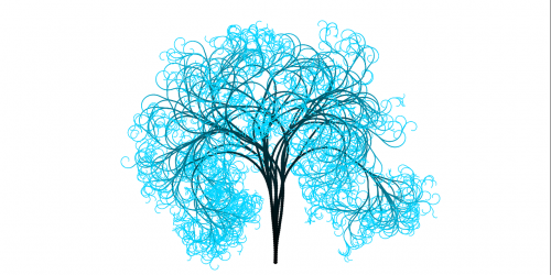 tree branches light blue