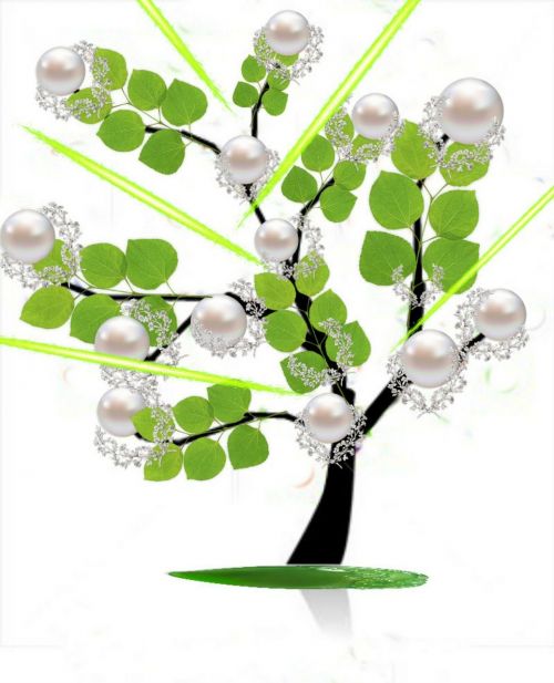 tree pearls imaginary