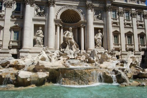 trevi fountain rome italian