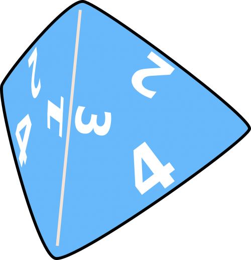 triangle dice shape